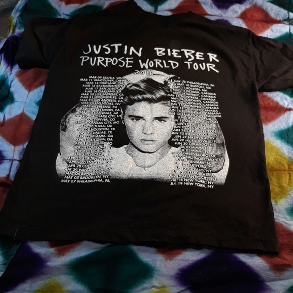 Justin Bieber Purpose World Tour 2016 Tshirt - Picture 4 of 8